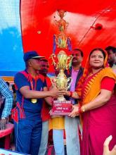 टि-20 क्रिकेट नकआउट प्रतियोगीता को फाइनल मैचमा पोखरिया नगरपालिकाको टिमलाई हराउदै यस बहुदरमाईनगरपालिकाको क्रिकेट टिमले प्रथम स्थान हासिल 